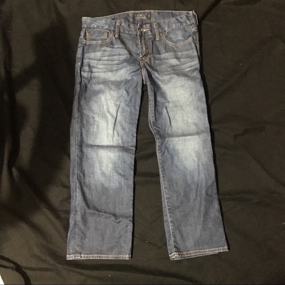 Lucky Brand Sweet Jean Crop Blue Denim 8 29